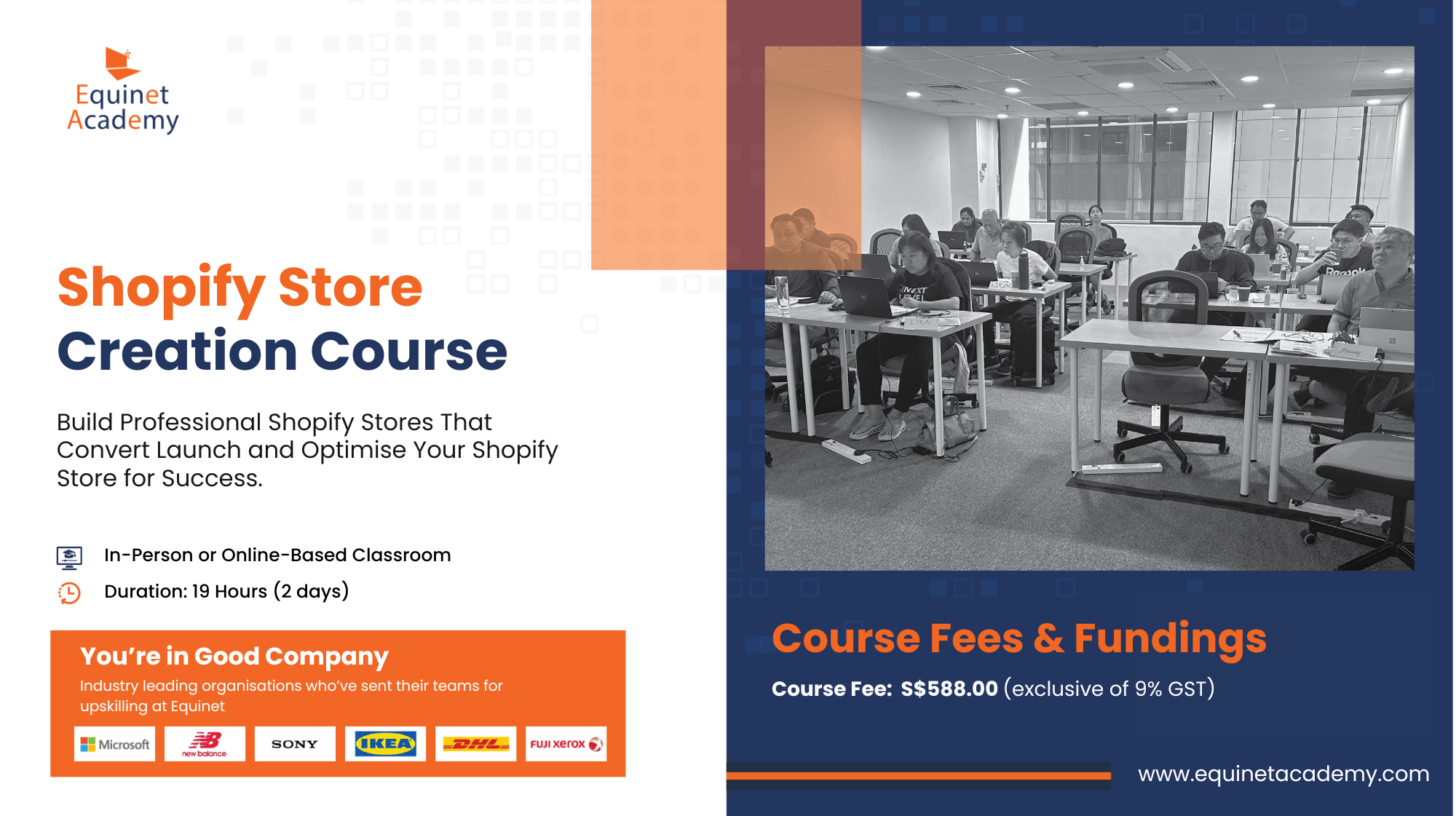 Shopify Store Creation Course Brochure - Cover image